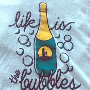 Lost bros life is the bubbles crop top